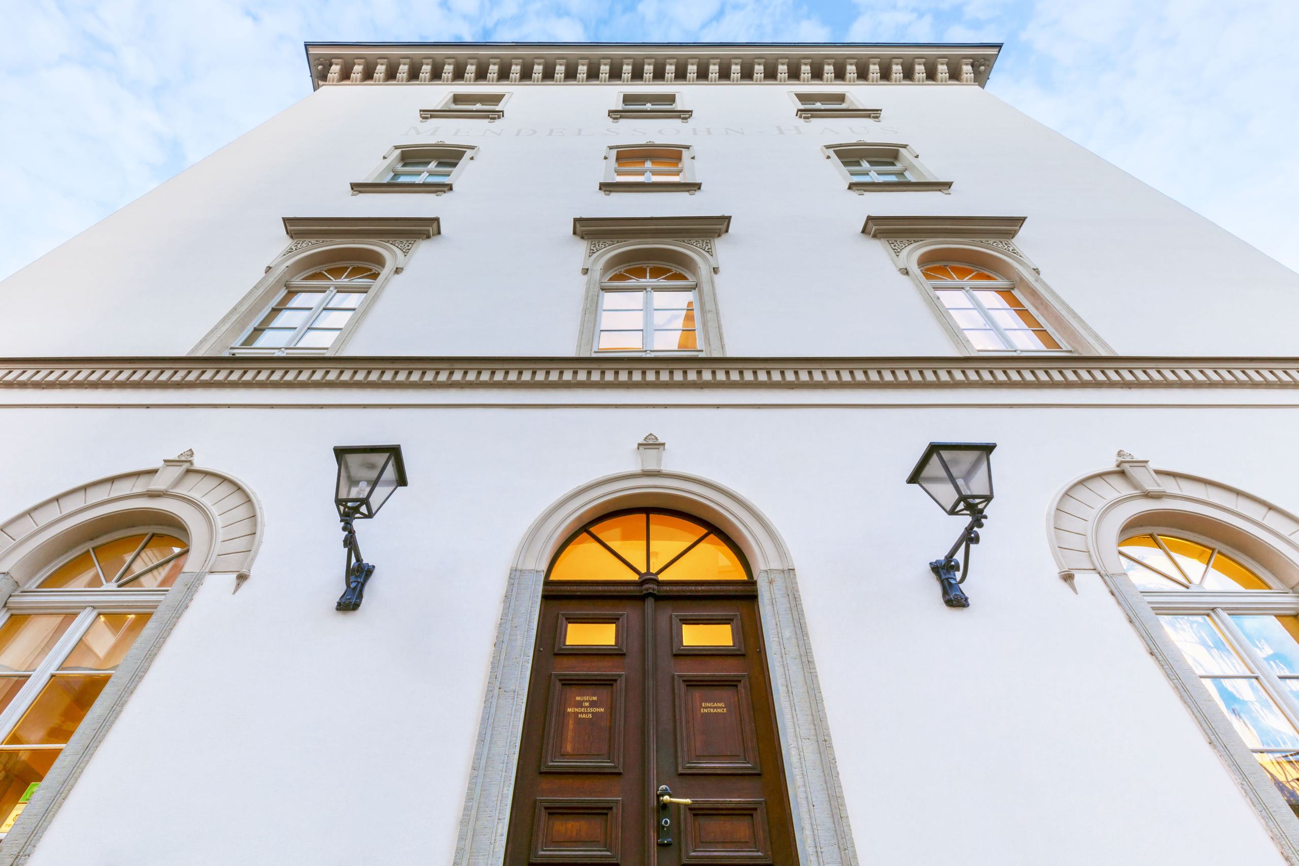 Die Fassade des Mendelssohn-Hauses in Leipzig