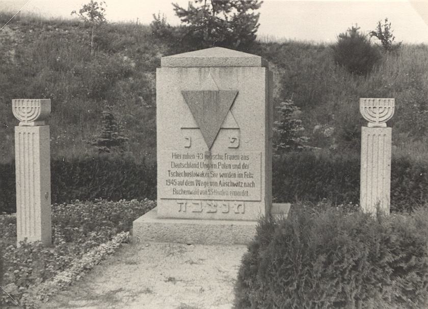 Gedenkstätte für jüdische Frauen, die in Salzenforst im Februar 1945 auf einem Todesmarsch ermordet